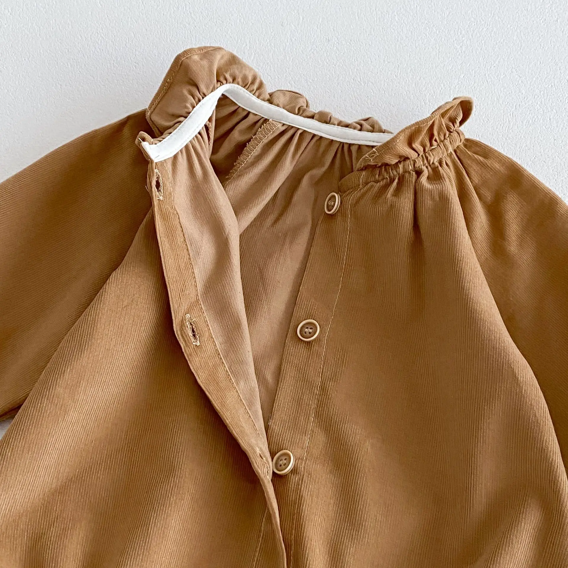 Вельветовая накидка для новорожденных девочек хлопковая одежда комбинезоны