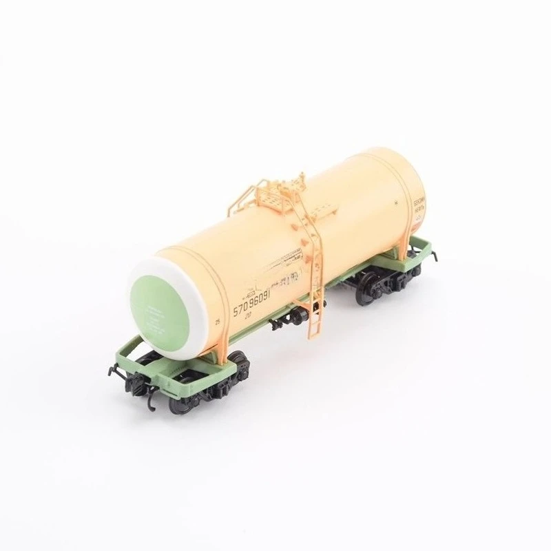 Фото Масштабная модель HO 1/87, игрушечный поезд 15-C863, симуляция советского железнодорожного смазочного грузового цистерны SJLKN004, статическая модель, подарок для взрослых. №4