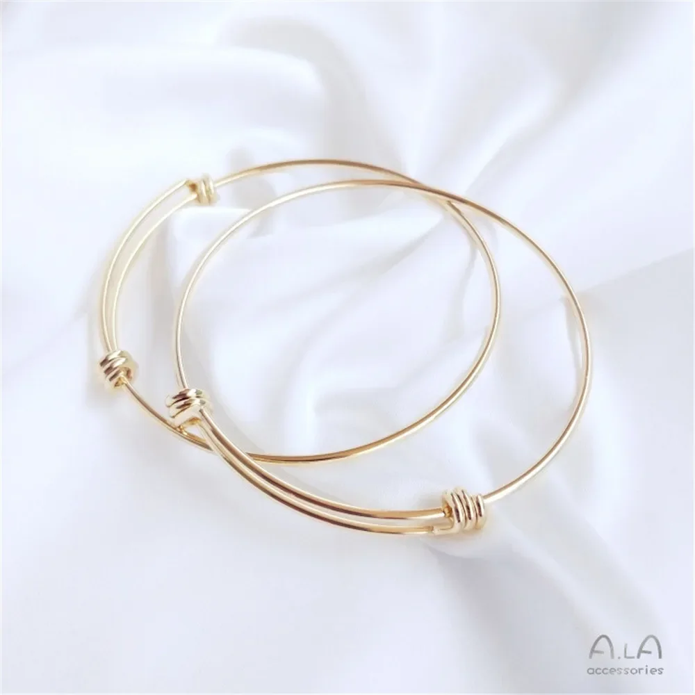 14-каратный позолоченный браслет сделай сам регулируемое кольцо на руку