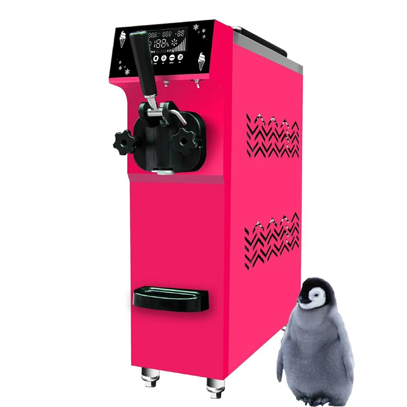 

Automatic Mini Desktop Cone Dispenser Single Flavor Ice Cream Maker for Coffee Shop Milk Tea Shop