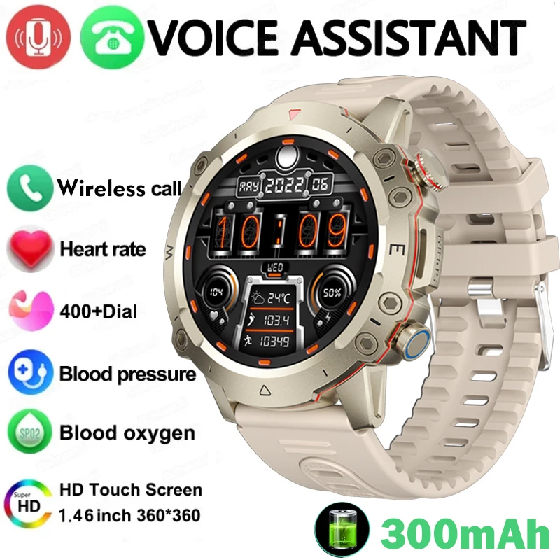 Смарт-часы мужские водонепроницаемые с Bluetooth и фонариком 100 + спортивных режимов
