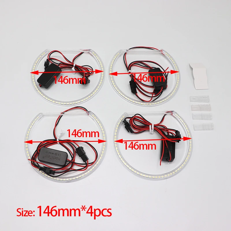 

Кольцо «ангельские глазки» для BMW 3, 5, 7 серии, E36, E46, E39, E38, 730iL, 735i, 320i, 530i, 540i, автомобильные аксессуары 131 мм, 146 мм