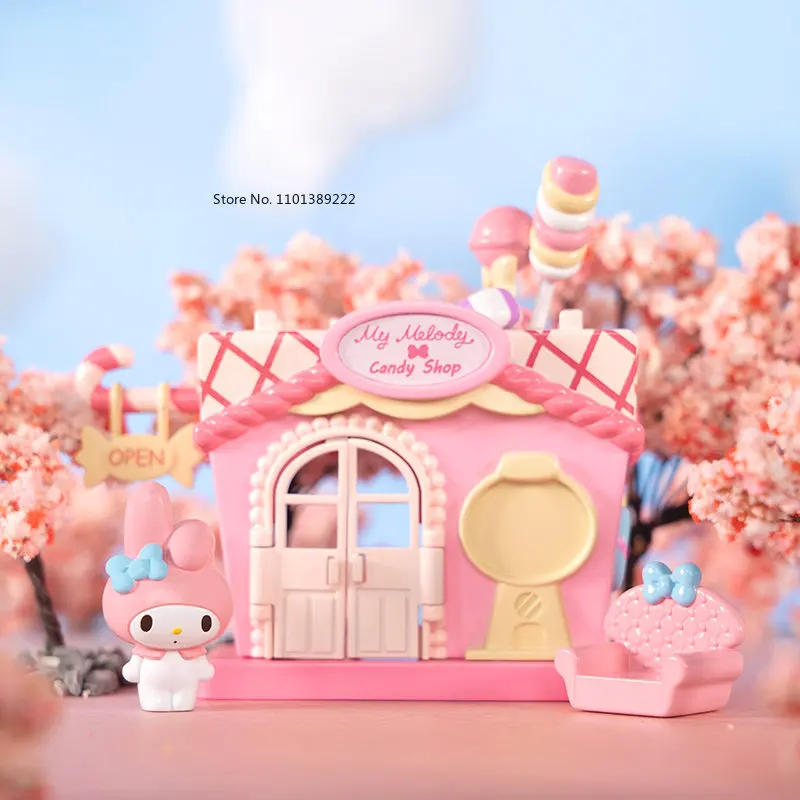 

Hello Kitty Children's Toys Play House Simulation Street View Toys Girls Birthday Gifts Educational Handmade Toys
