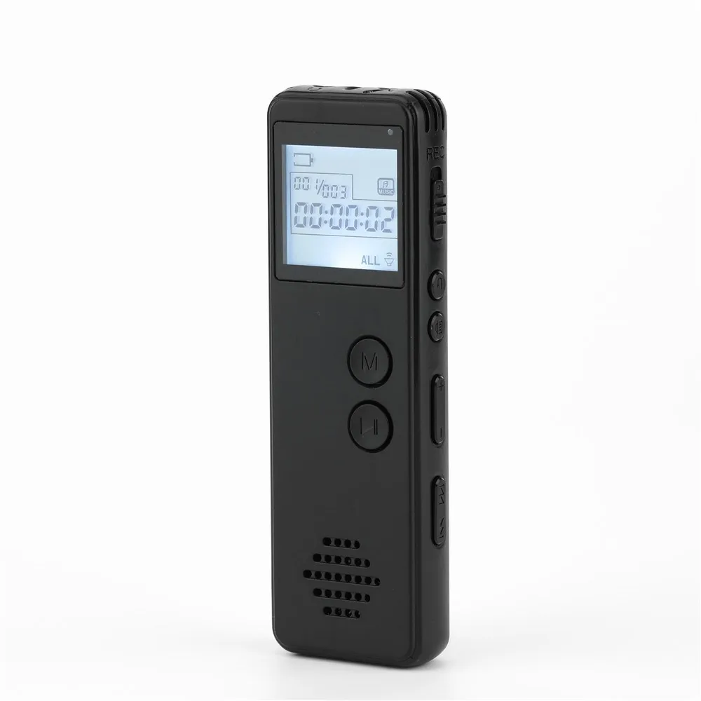 

Long Distance Digital Voice Recorder One Key Recording Audio MP3 Dictaphone Noise Reduction Voice MP3 WAV Record Player 128Kbps