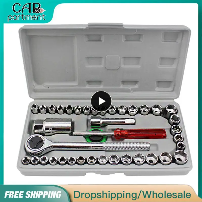 

/set Carbon Steel Combination Set Wrench Socket Spanner Screwdriver Household Motorcycle Car Repair Tool Car Accessories
