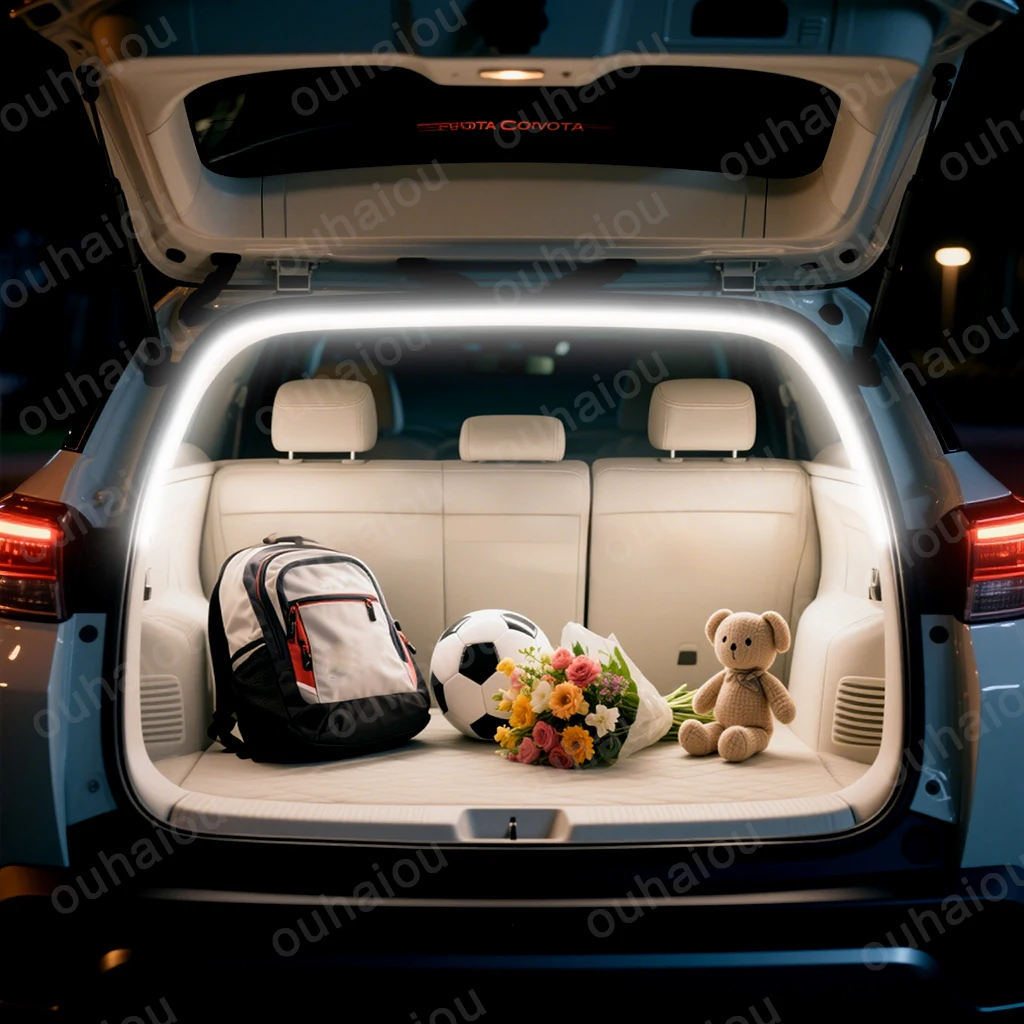 

Для Toyota Corolla Cross Yaris Cross модификация фонаря багажника Атмосферные фонари Белый теплый белый Задний багажник Светодиодная панель