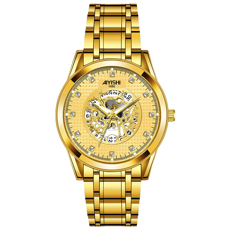 Водонепроницаемые модные полностью автоматические немеханические мужские