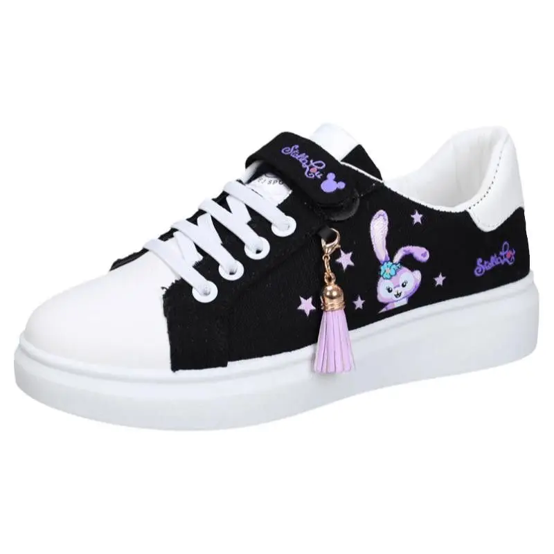 Disney Board Shoes 2023 Spring And Autumn New Children's Shoes Girls Soft Sole Students Middle And Big StellaLou Casual Shoes