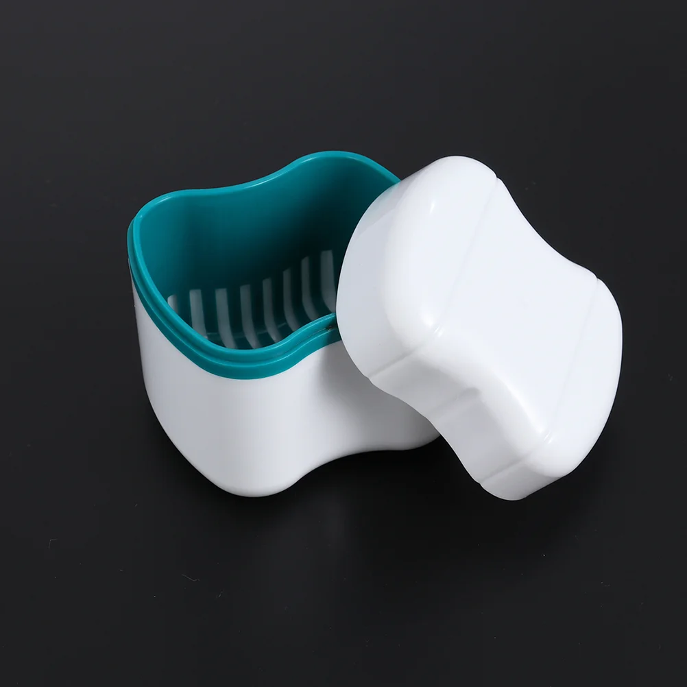 

Denture Case Container Box Storage Holder Retainer False Bath Teeth Cup Mouthguard Guard Travel Mouth Cleaningpocket Lidbraces
