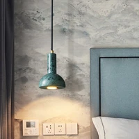 nordic hanging light marble green white for home decor par study dining room bedside lamp foyer hotel pendant chandier