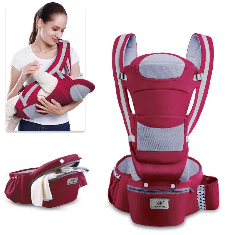 

Newborn Carrier Waist Stool Horizontal Front Holding Multi-functional Four Seasons Universal Back Hold Baby Carrier Baby HipSeat