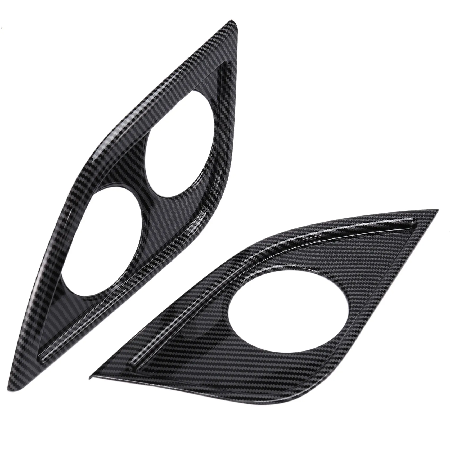 

Car Rear Drain Water Cup Holder Trim Cover Stickers Bezel Frame for Toyota Voxy 2022 Interior Styling Carbon Fiber RHD