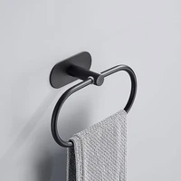 oval bath towel ring stainless steel wall mounted convenient clothes holder hanger rack bathroom storage hardware accessories