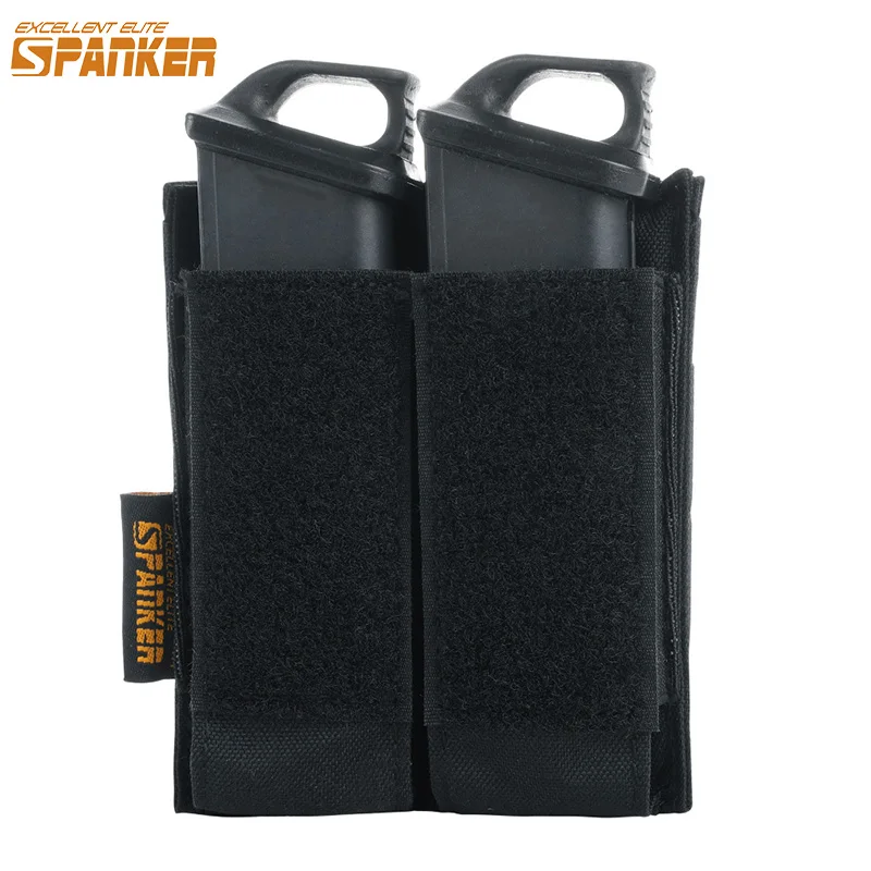 

Tactical Double Pistol Magazine Pouch Molle Belt Dual Mag Bag Airsoft Magazine Pouch for Glock M1911 92F 40mm Grenade