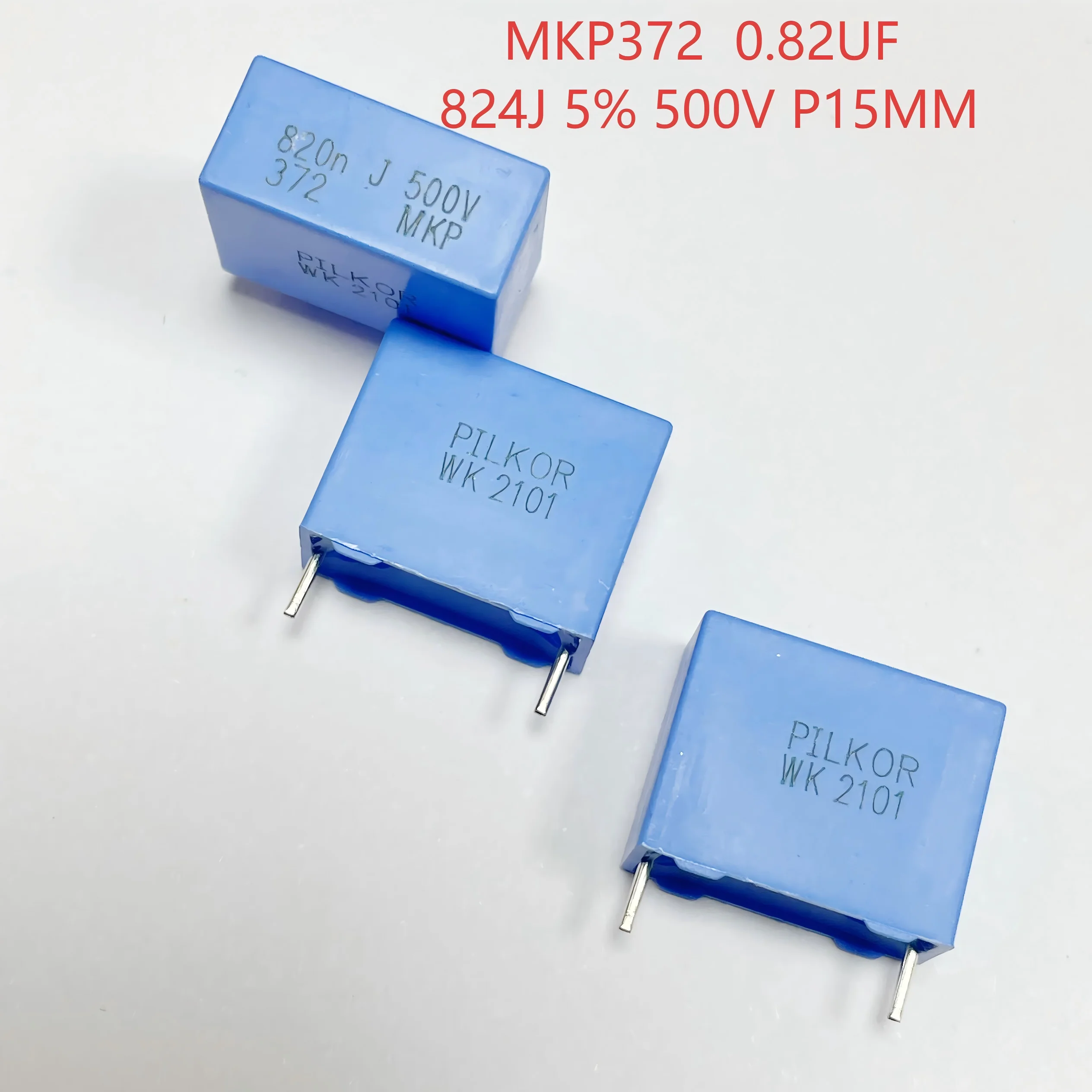 Фото 5 шт./лот 820n 500V 0.82UF MPC 824J 500V .82UF p15mm №1
