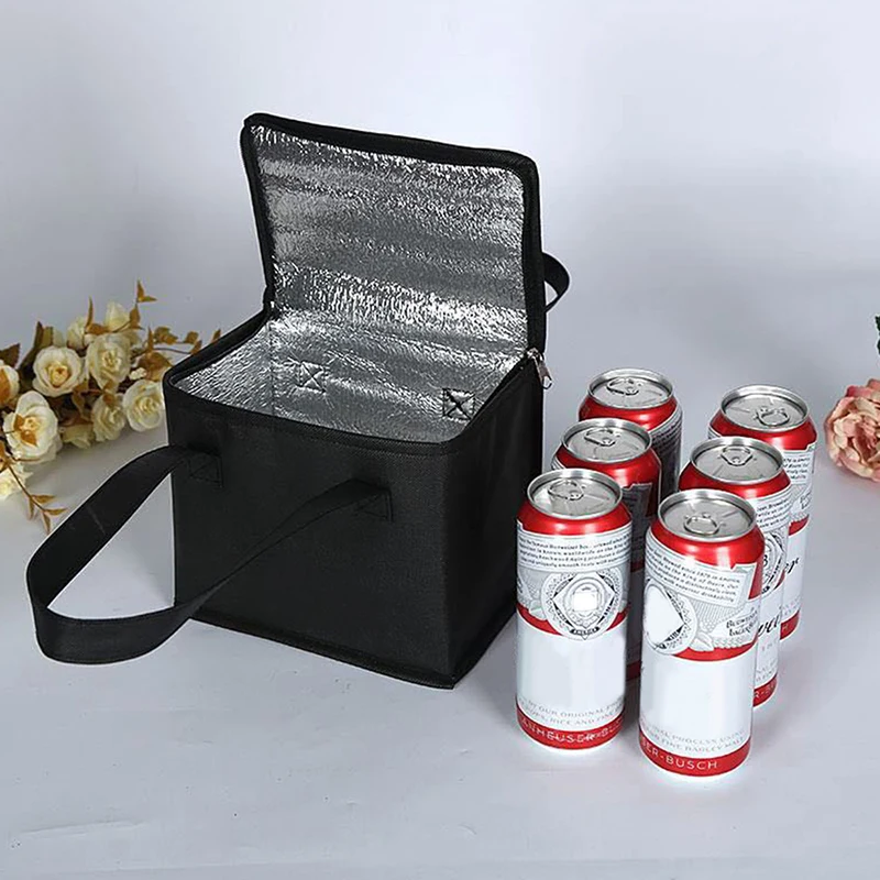 

Портативная Термосумка для ланча, изолированный Ланч-бокс для пикника, складной пакет для льда, Термосумка для еды, переноска для напитков, сумка для доставки еды
