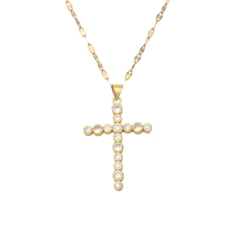 Религиозное ожерелье с крестом для женщин цепочка ожерелья христианский кулон