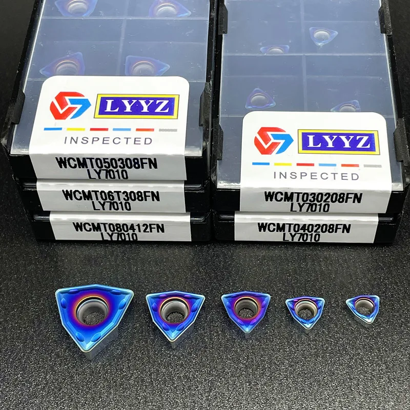 Фото WCMT 030208 FN WCMT 040208 FN WCMT 050308 FN WCMT06T308FN WCMT 080412 FN Nano Blue Твердый сплав Высококачественная обработка стали с лезвием №1