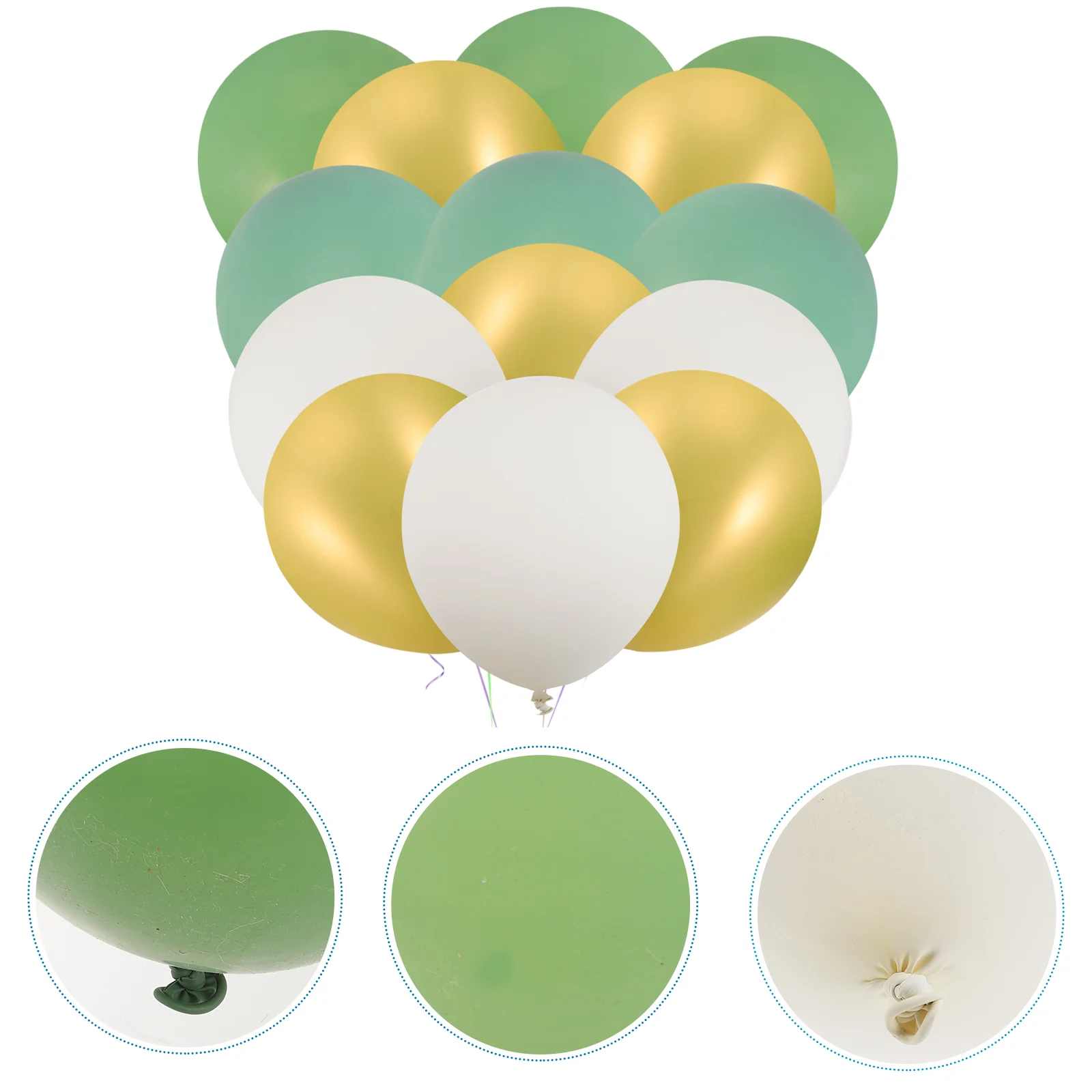 

1 Set Wedding Party Balloons Green and Balloons Party Balloons Latex Balloons Birthday Party Balloons