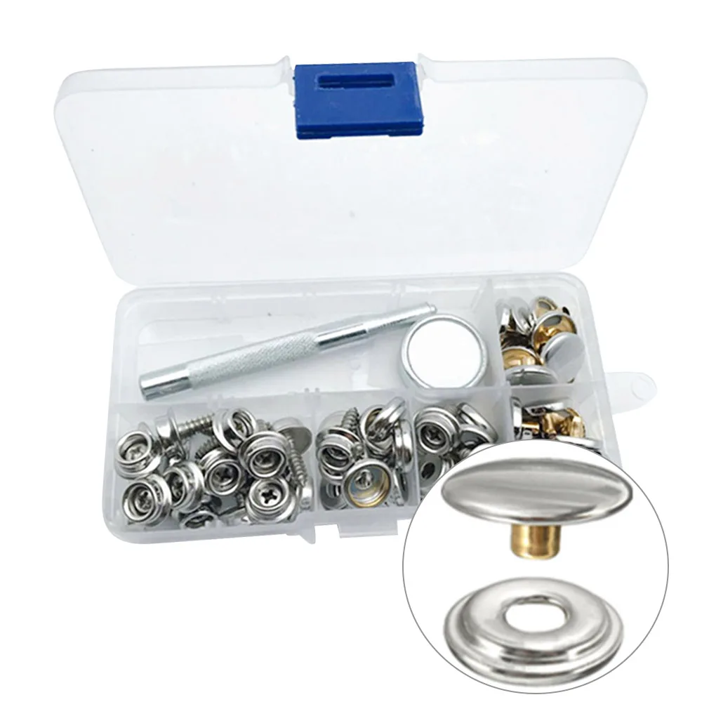 

20 шт./набор, набор металлических кнопок 15 мм