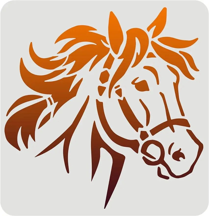 Трафарет для росписи лошади Beebeecraft
