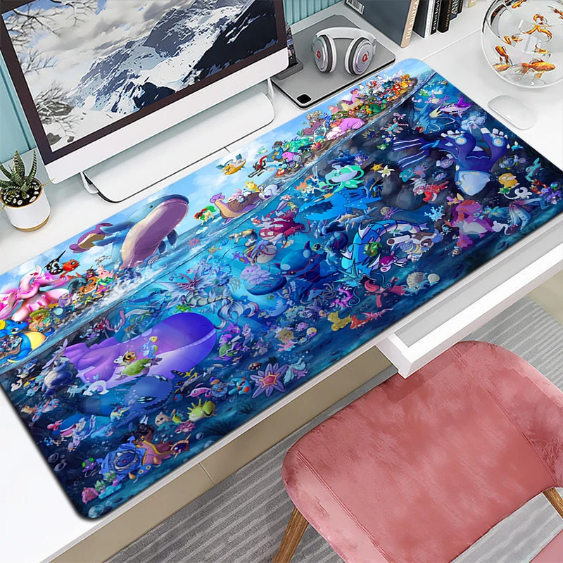 P-pokemones Mouse Pads Xxl Gaming Pad Desk Protector Large Mat Keyboard Mause Accessories Gamer Mousepad Mats Pc Mice Keyboards