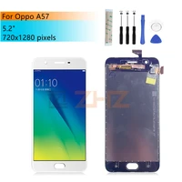 for oppo a57 lcd display douch screen digitizer assembly with frame lcd panel for oppo a57 screen replacement repair parts