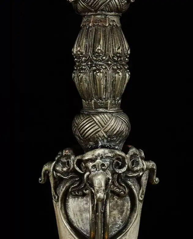 39 см медная позолота буддистский Тибетский Dorje Phurba Vajvakilaka Vajrakila и основание