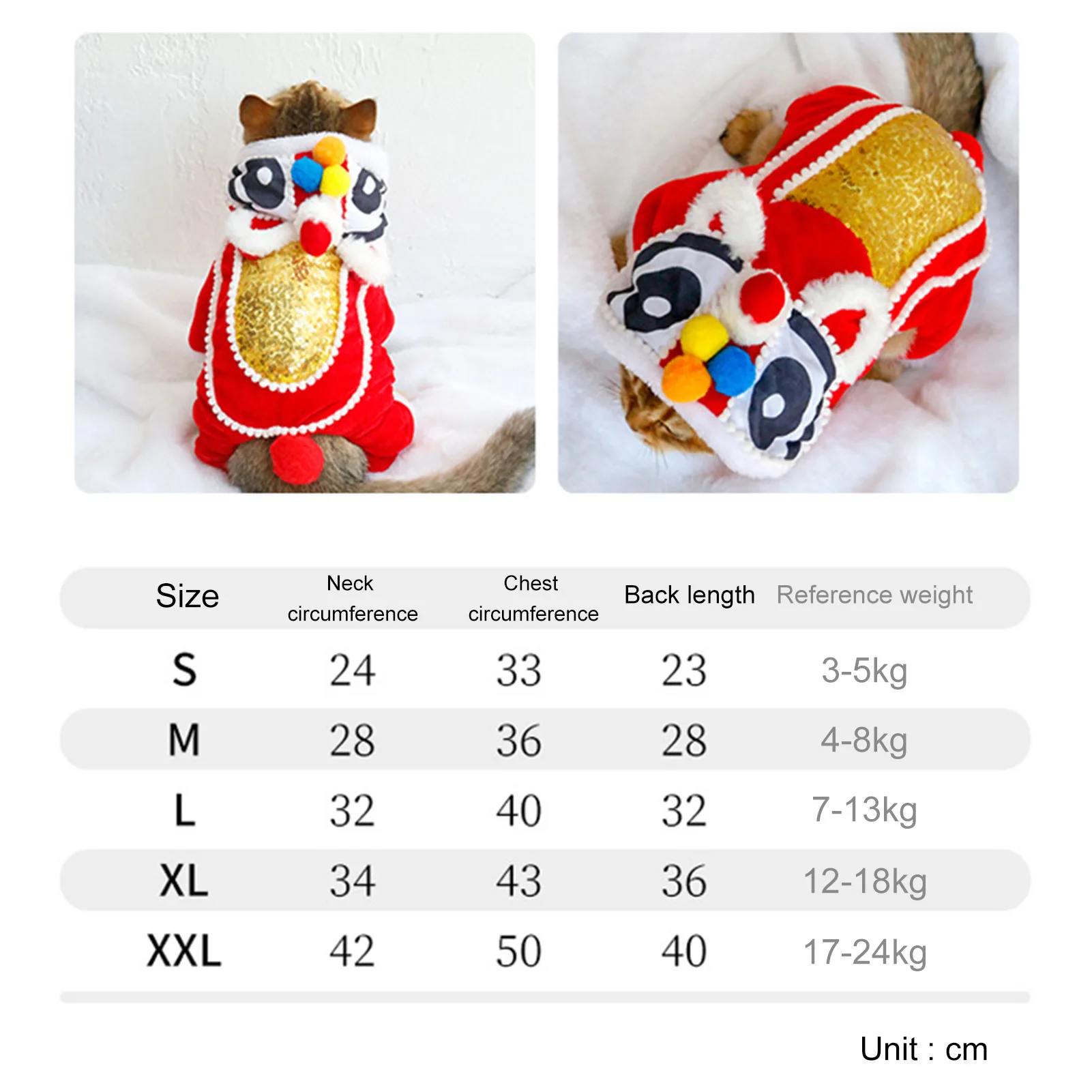 Весенний фестиваль смешная одежда для собак новогодний китайский костюм питомца