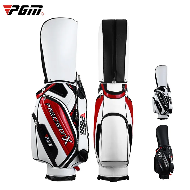 PGM Golf Club Bag Men Women PU Material Golf StandPackage Hold 13pcs Club Large Capacity Waterproof Golf Carrier Bag Accessories