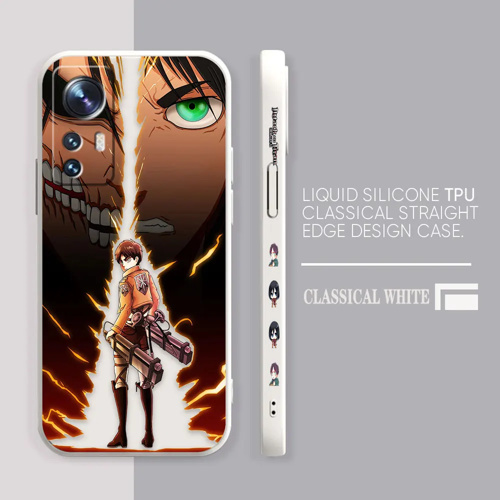 Phone Case For Xiaomi 13 12 12T 12S 11 11T 10 10S 9 Pro Ultra Lite Case Cover Funda Cqoue Shell Capa Anime A-Attack O-On T-Titan