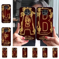 calligraphic font letter phone case for redmi 9 5 s2 k30pro silicone fundas for redmi 8 7 7a note 5 5a capa