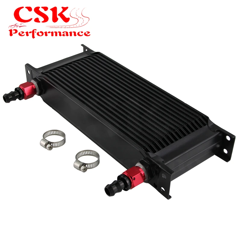 

2" ALUMINIUM 8AN OIL COOLER - 16 ROW ENGINE OIL COOLER + AN8 FITTING / HOSE END