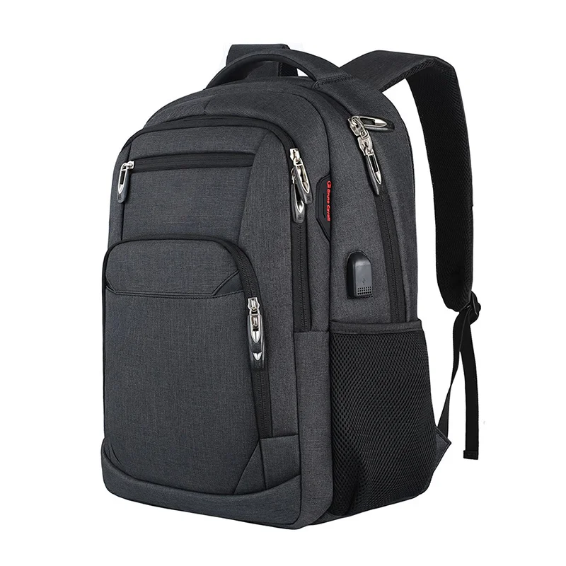 

Мужской многофункциональный рюкзак для ноутбука 15,6 дюйма, сумка для компьютера с USB-портом, деловая сумка из ткани Оксфорд, уличный водонепроницаемый рюкзак