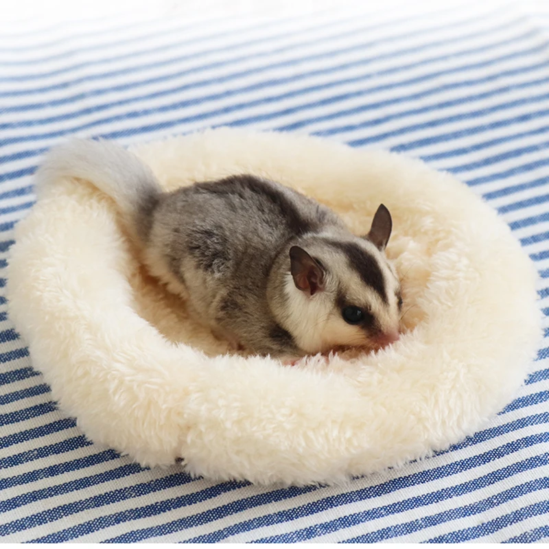 

Hamster Bed Pad Pet Nest Plush Soft Warm Cotton Nest Pad Hamster Hedgehog Chinchilla Rabbit Small Pet Sleeping Mat Pet Supplies