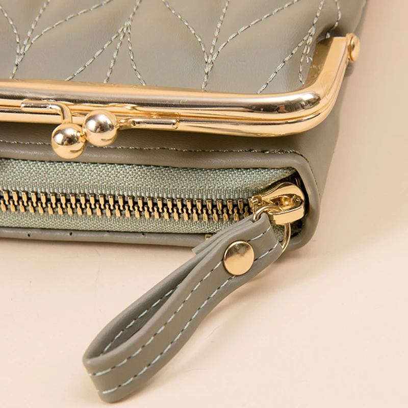 New Women Pu Leather Wallets Female Long Hasp Purses Large Capacity Money Bag Phone Pocket Multifunction Clutch Coin Card Holder