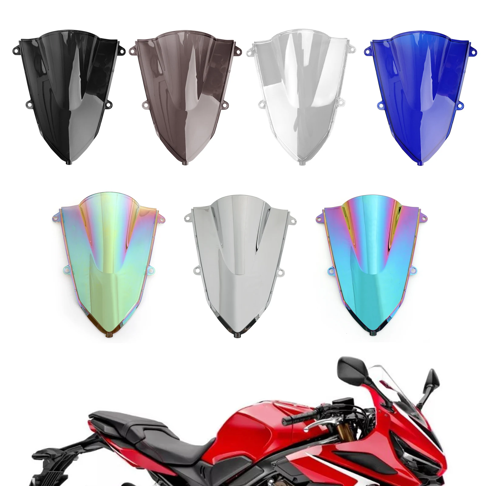 

Topteng ABS Motorcycle Windshield Windscreen For Honda CBR500R CBR 500 R 2019 Motorcycle Accessories