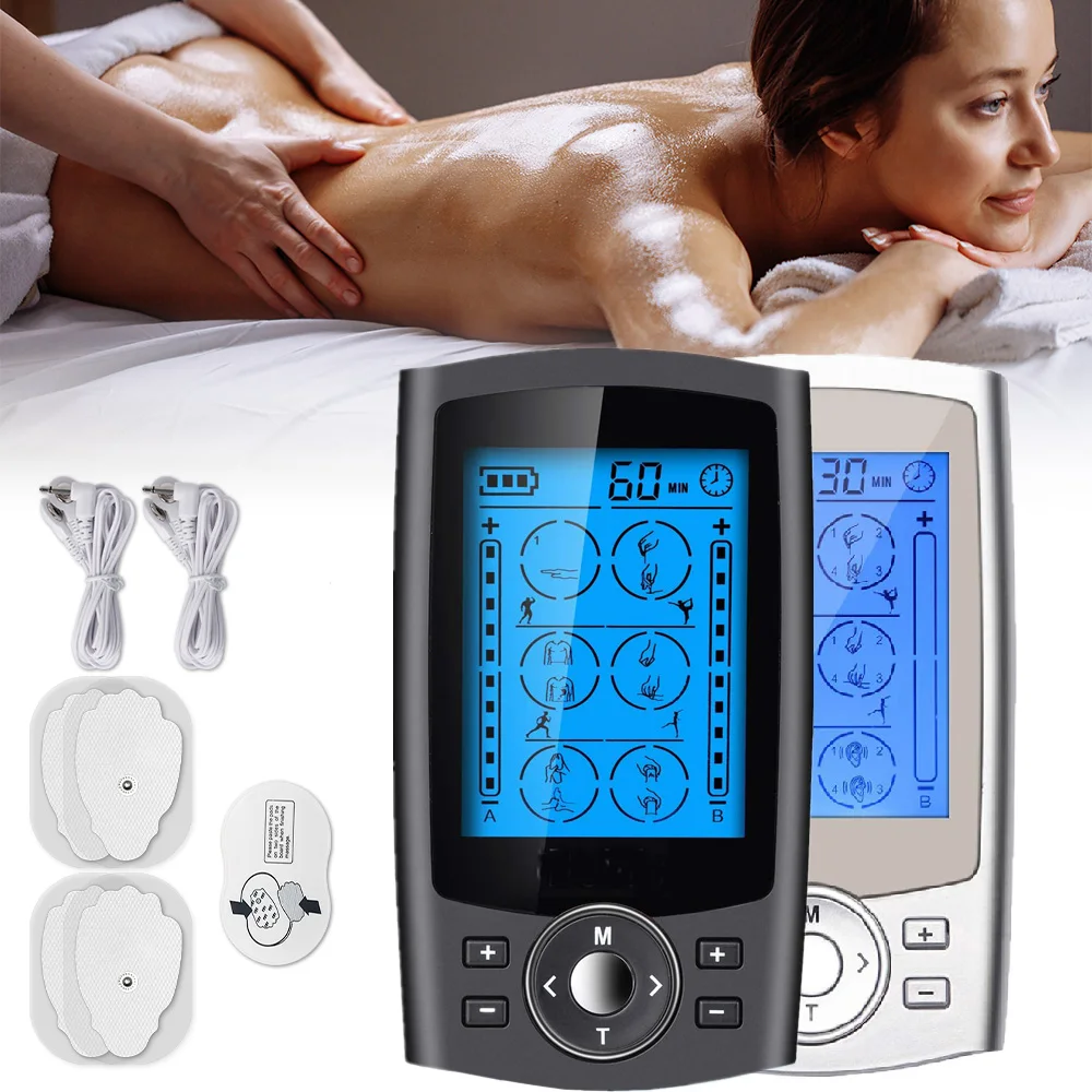 

24 Modes TENS Acupuncture Electric Muscle Stimulator Body Massager EMS Therapy Pain Relief Pulse Meridians Physiotherapy Device