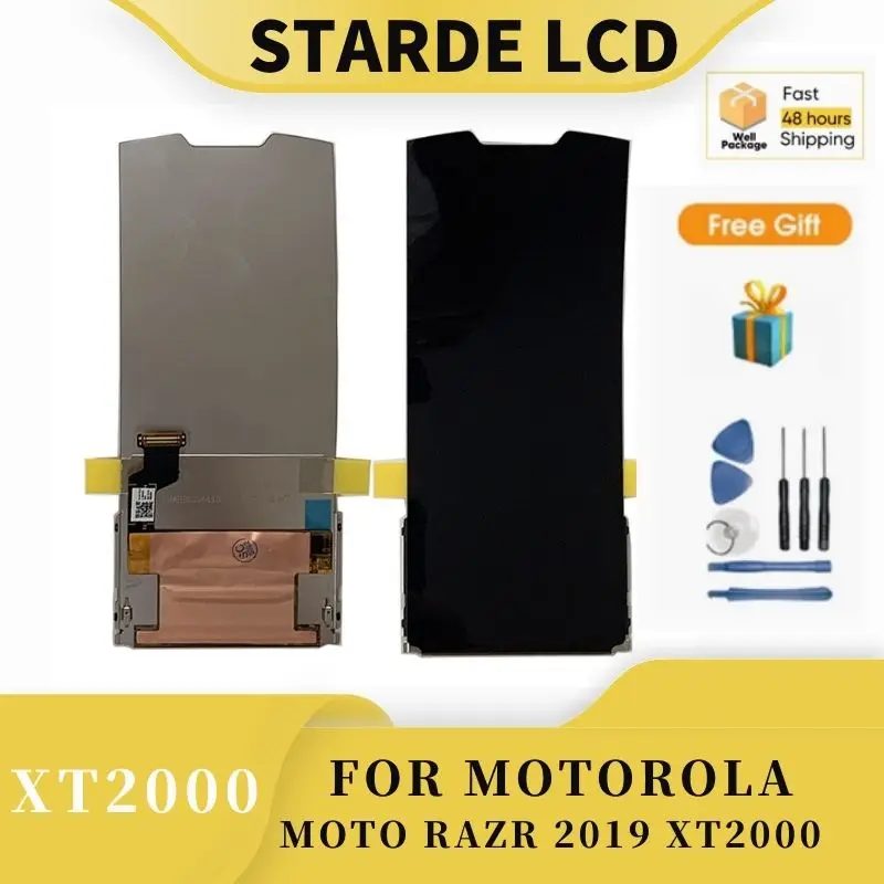 

Оригинальный ЖК-дисплей для Moto Razr 2019, сенсорный экран, дигитайзер в сборе, Сменное стекло для Motorola Razr 2019 XT2000-1 5G 2020
