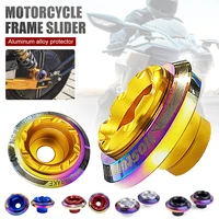 1pair motorcycle scooter anti collision cup frame slider cnc aluminum alloy motorbike crash pads protector for 12mm shank