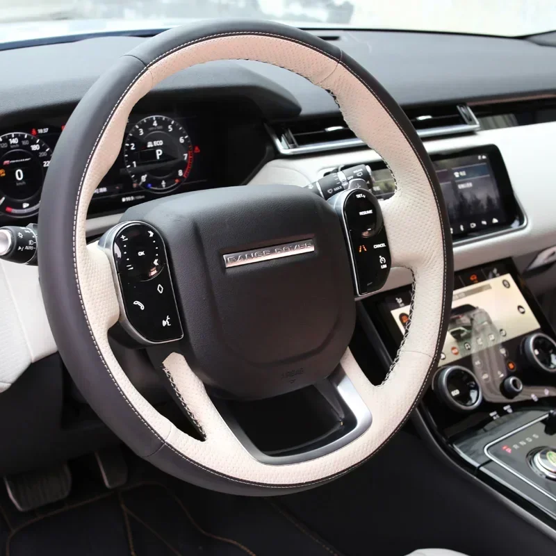 

Кожаный чехол на руль автомобиля Land Rover Range Rover Velar Range Rover Evoque Discovery Sport Defender с ручным шитьем