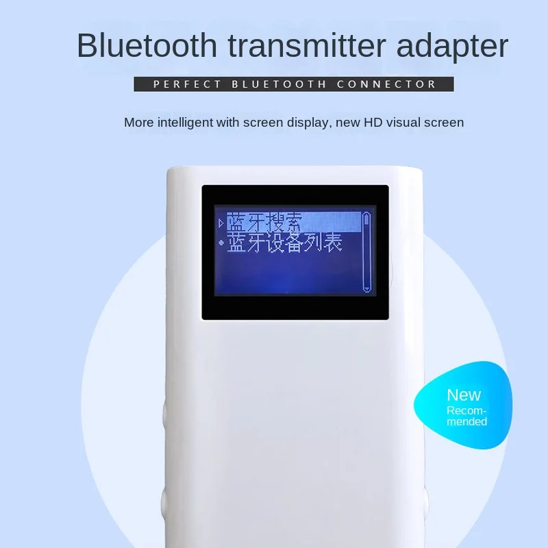 

Новый портативный трансмиттер с поддержкой 24 языков два в одном TX Bluetooth 5,0 приемник ТВ компьютер аудио адаптер с HD ЖК-дисплеем