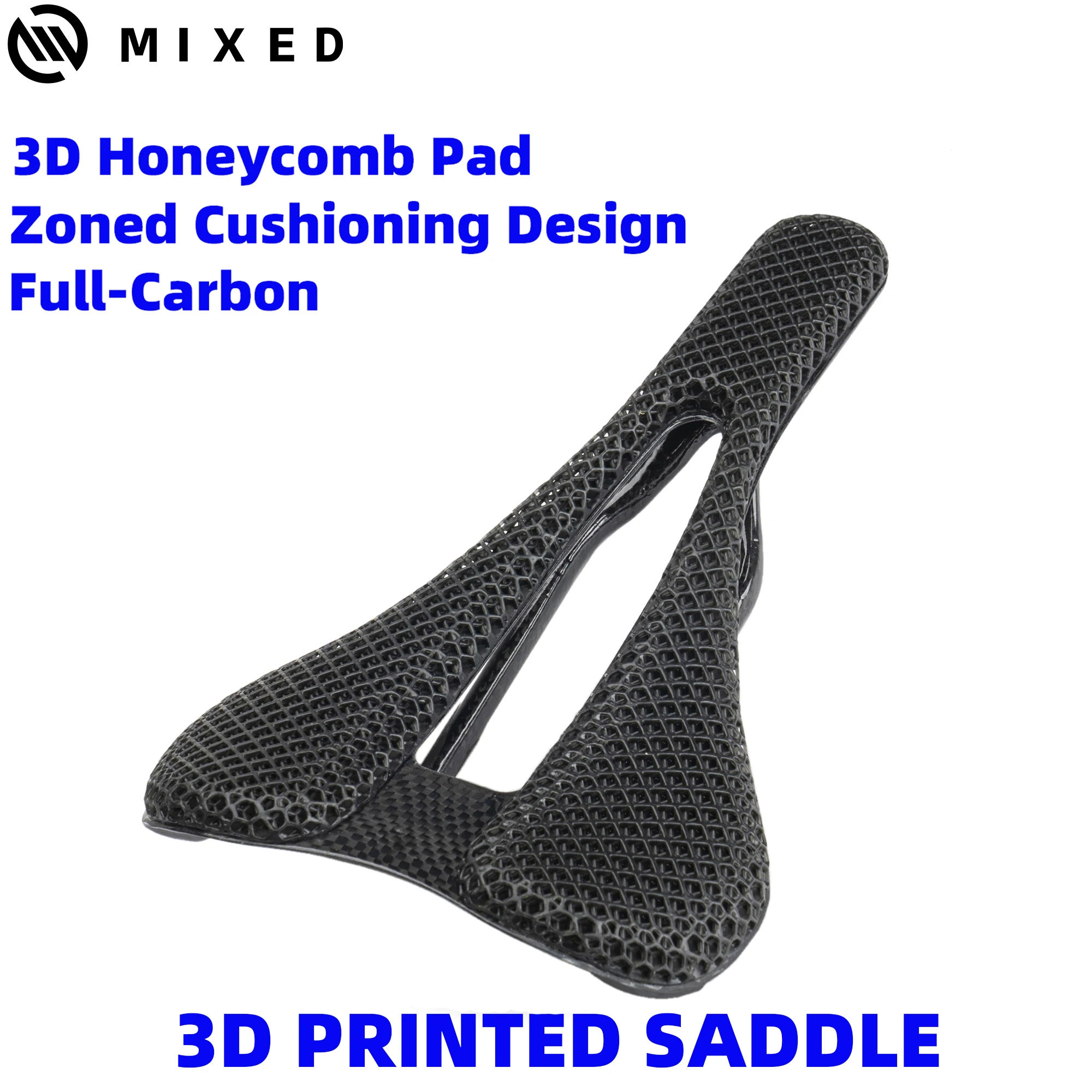 

MIXED 3D PRINTED carbon fiber saddle mtb saddle road bicycle carbon saddle honeycomb seat cushion bicycle parts