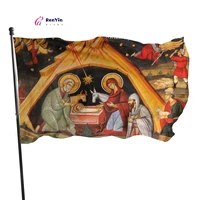 orthodox christmas flag 90x150cm home and garden flag