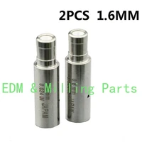 2pcs cnc 1 6mm white ceramic electrode guide fit edm wire cut machine parts for edm wire cut mill part