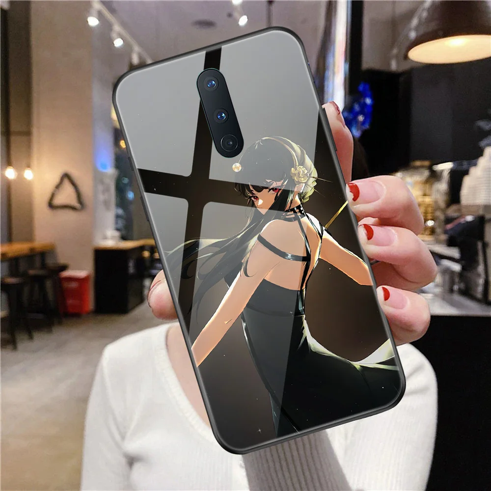 

Anime Spy X Family Case for Oneplus 6T10Pro 8 8Pro 7T 7TPro 8T 6 9 9Pro 9R 9RT 5G Nord N10 N100 7 7Pro Tempered Glass Cover