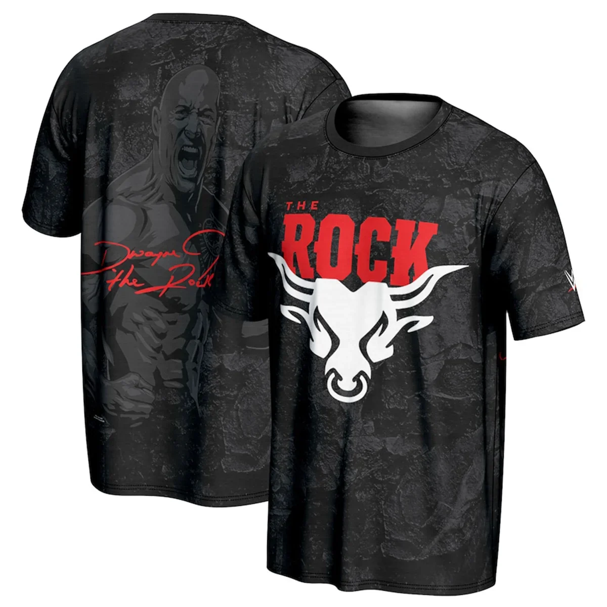 Фото Футболка The Rock ProSphere The Final Boss, мужская футболка с 3D принтом, уличная модная спортивная футболка WWE, одежда с круглым вырезом №3