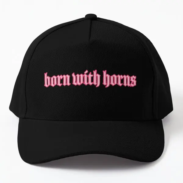 

Born With Horns Baseball Cap Hat Printed Bonnet Solid Color Sun Spring Outdoor Sport Summer Casual Women Hip Hop Czapka
