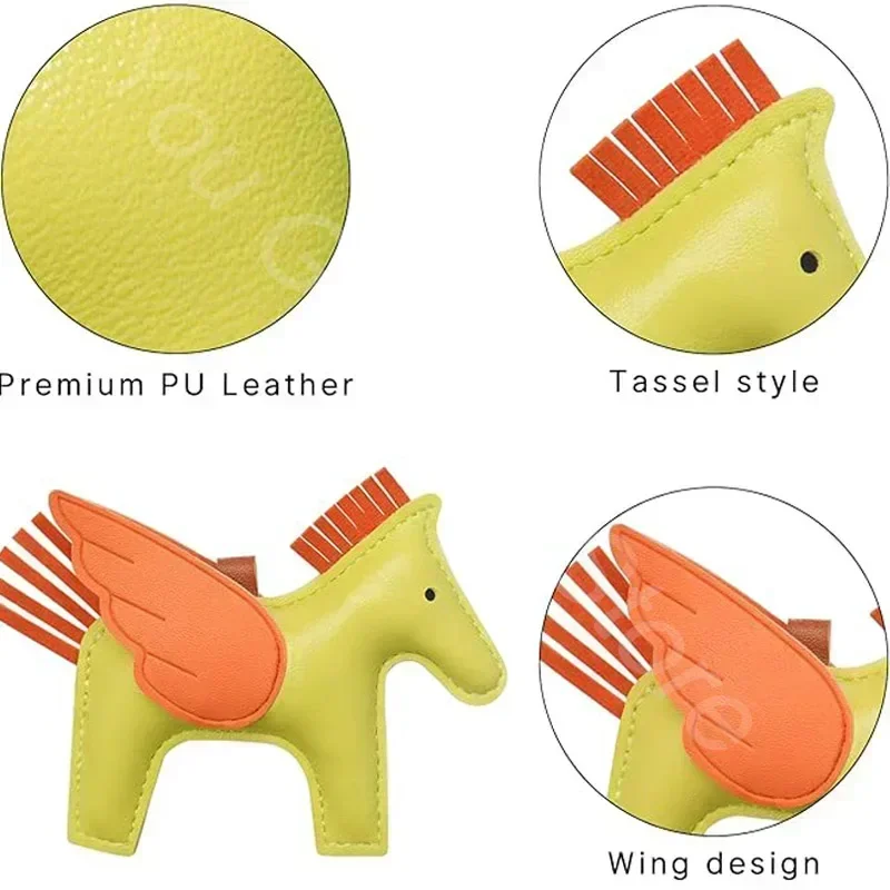 Подвеска милая маленькая сумка с лошадью Очаровательная искусственная кожа