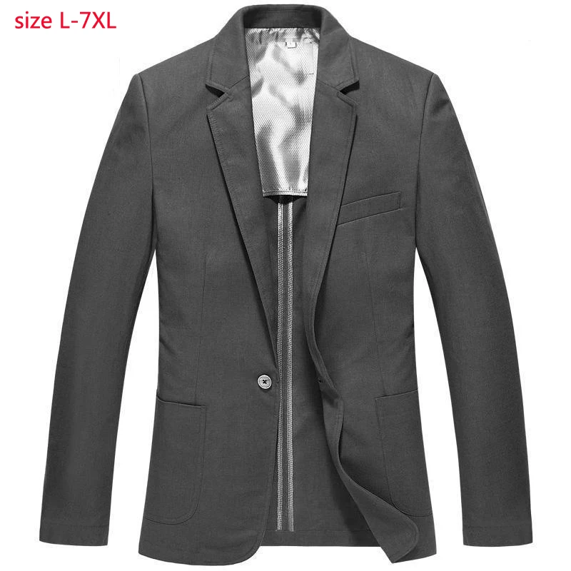 

Новое поступление, модный весенне-летний костюм большого размера из хлопка и льна, мужская повседневная тонкая куртка, однобортная модель